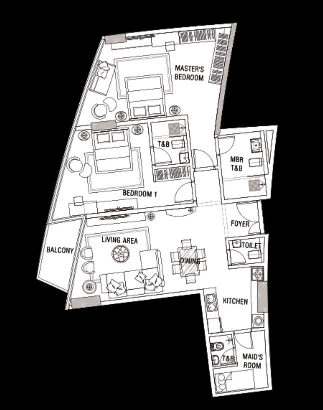 Apartment in Bahrain Bay for Rent